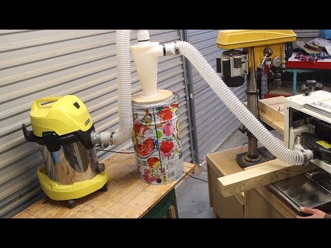 Testing the cheapest dust cyclone available.