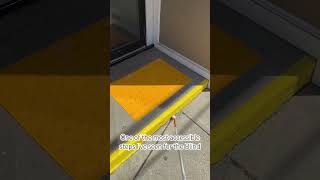 Great example of an accessible steps for the Blind & VisuallyImpaired #blind #safety