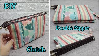 Çift Fermuarlı Debriyaj Nasıl Yapılır, Diy Ikiz Kese Çift Fermuarlı