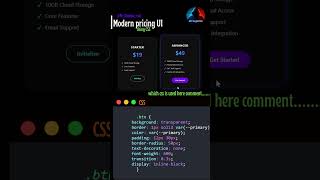 💰 Premium Modern Pricing Table Design Using HTML &amp; CSS! ✨ premium ui | price tab #webdesign