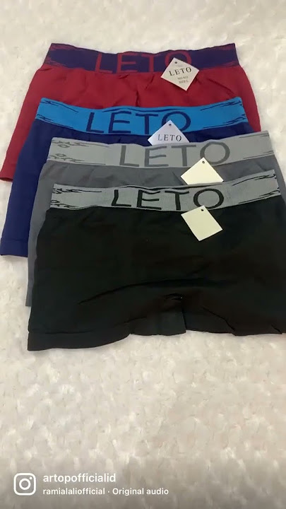 Intip intip dulu yg terbaru dari ARTOP, celana dalam boxer rajut merk LETO 👏🏻 ikutin review2 kita