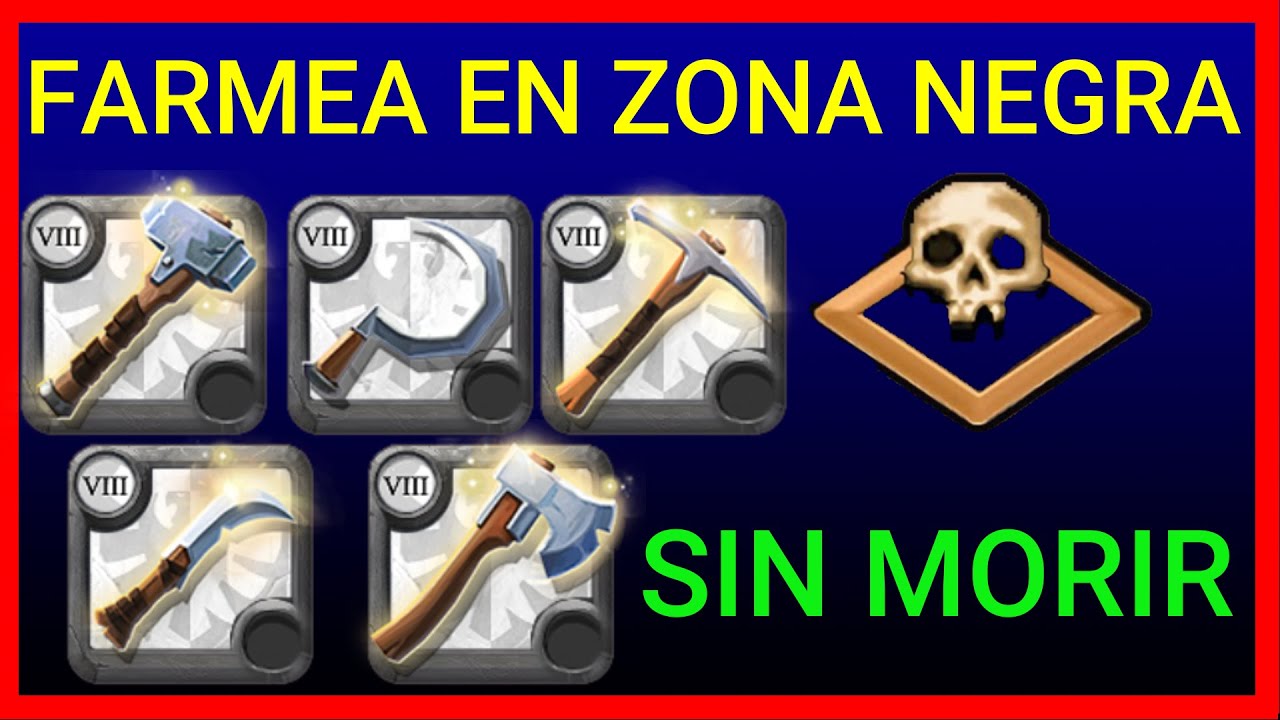✅como FARMEAR en MIST albion | GUÍA de  RECOLECCIÓN Zona NEGRA✅