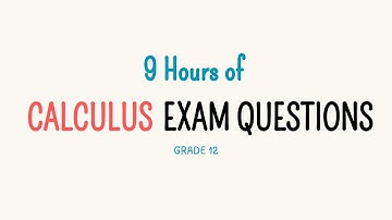 Compilation of Calculus Exam Questions