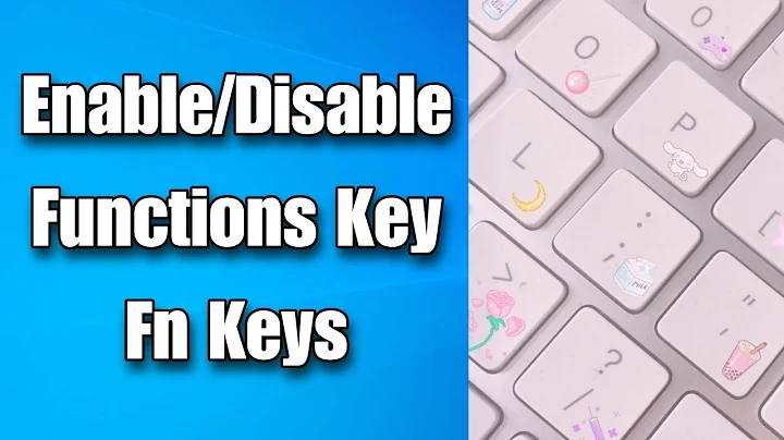 How to Enable or Disable Function Fn Keys in Windows 11/10 | Functions Keys Not Working