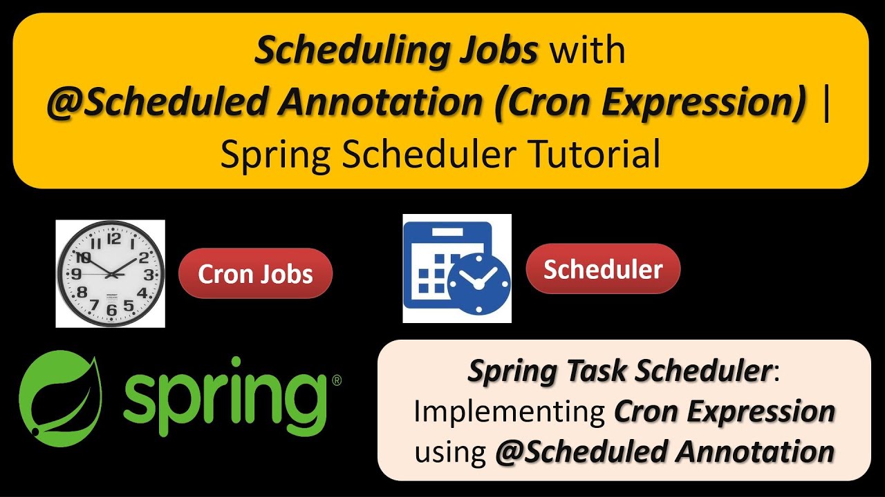 Scheduling Jobs With Scheduled Annotation Cron Expression Spring