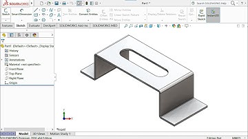 SolidWorks  Tutorial Sheet Metal Exercise-5