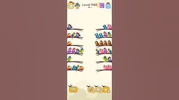Bird sort color game level 1460 #games #leveldesign #playgaming #colorconcept #gameplay #colorgame