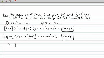 6-1 Operations on Functions