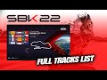 Sbk 22  full track list  liste des circuits 4k 60fps  gameplay  ps5