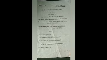 1st semester Ethnic and value question paper 2021| berhampur University