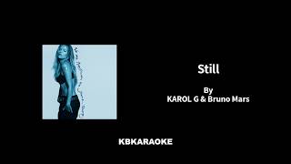 Still by KAROL G & Bruno Mars - Karaoke with BACKING VOCALS