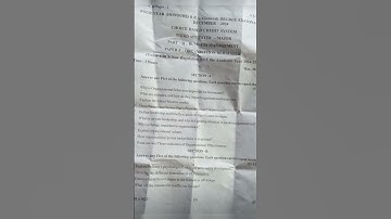 SVU Degree 2nd year Sem-3 Business Management question paper 2024 #svuniversity