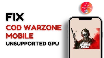How To Fix Call Of Duty Warzone Mobile Unsupported GPU | Unable To Launch Error Unsupported GPU