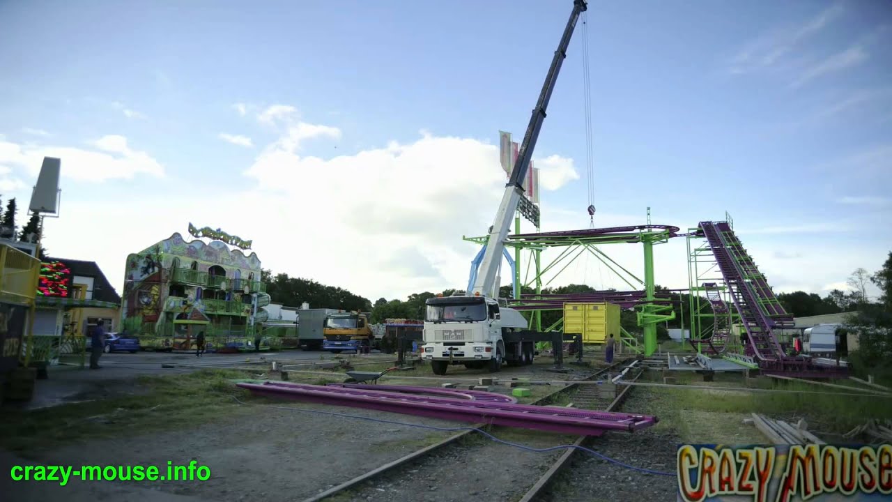 Aufbau Zeitraffer Crazy Mouse (Janßen) by kirmes-fabian.de