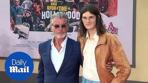 Pierce Brosnan and son Dylan at Once Upon A Time In Hollywood