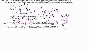 IB Math HL - 8.03.1 Concept of Complex Number - Euler