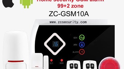 Wireless GSM alarm system for home 99+2 zone SGA-G10A from China / Android, IOS
