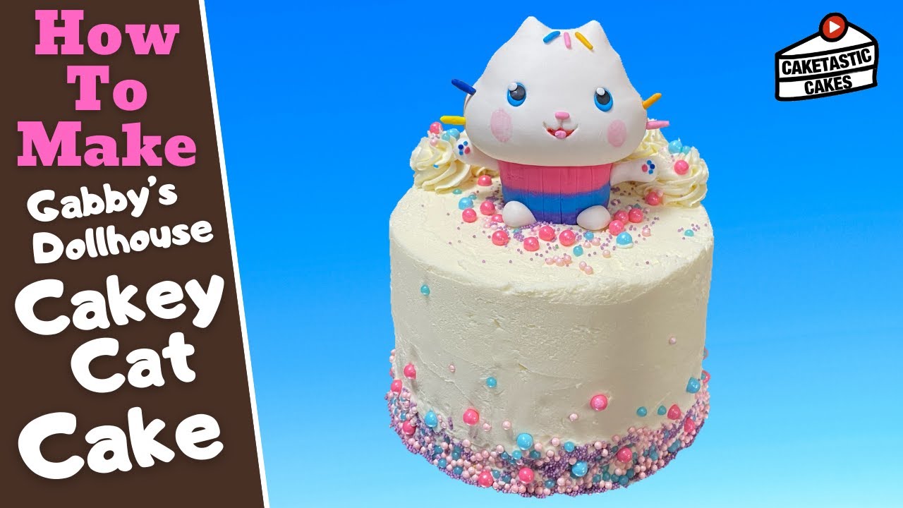 Gabby's Dollhouse Cake Tutorial - Cakey Cat Cake Decorating Video ...