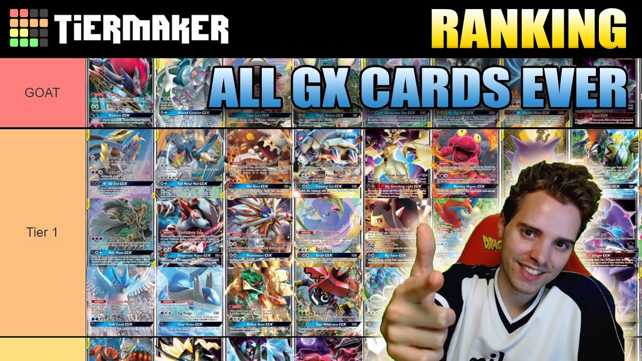 RANKING ALL POKEMON GX CARDS EVER PRINTED!! 