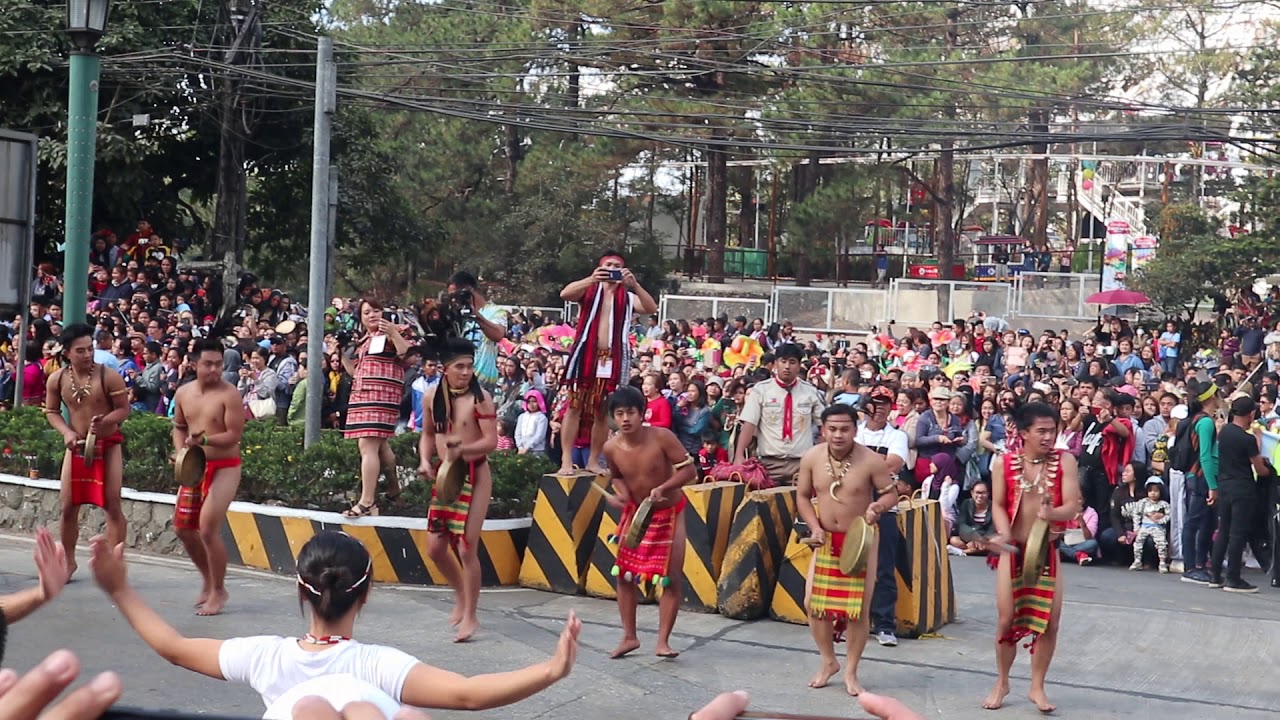 Igorot Cultural DancePanagbenga Baguio Flower Grand Float Parade - YouTube