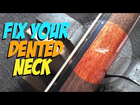 repairing-a-dented-bass-guitar-neck