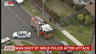 Man shot dead by police after Melbourne stabbing incident