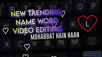 L WORD NAME × TUMSE MOHABBAT HAI HAAN NEW KEYBOARD LOVE XML #trending #viral #l_name_status #l #love