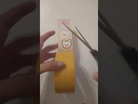 Корейский стиль наклеек///#short #papercraft #asmr #sticker #корейский #стиль