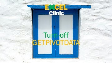 Turn-off GetPivotData