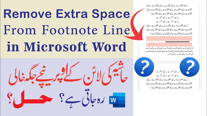 Footnote Separator Line Spacing in Microsoft Word