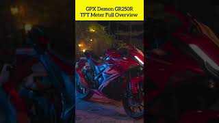 GPX Demon GR250R - TFT Meter Full Overview!#BikeBD #GPXDemonGR250R #GPXDemon