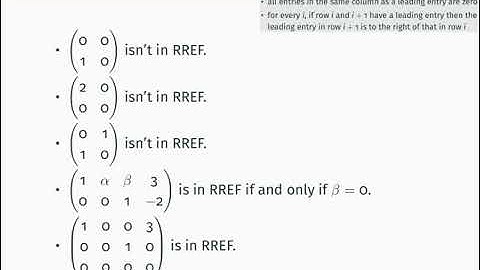MATH0005 L40: Row reduced echelon form 1