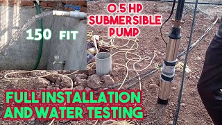 0.5 hp submersible water pump | how to install submersible water pump