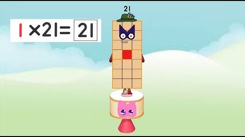 Numberblocks 21 times table