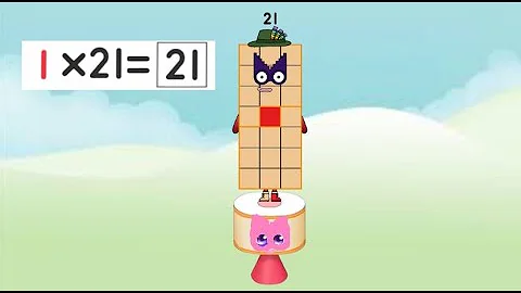 Numberblocks 21 times table