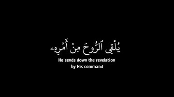 سورة غافر • الآية 14-15 • عثمان الحداد • القرآن الكريم شاشة سوداء #اكسبلور