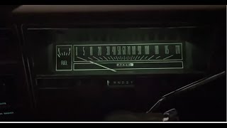 1973 Ford LTD Brougham Night Time Gauge/Interior View and Cold Start
