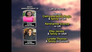 Patrika Leyanda Evence ~ Long Obituary