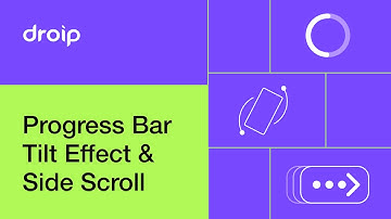 Progress Bar, Tilt effect & Side Scroll | Interactions In Droip
