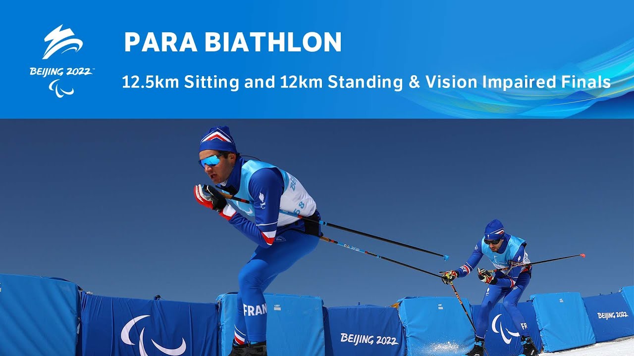 Para Biathlon 12.5km Sitting and 12km Standing and Vision Impaired Finals Day 7 Beijing 2022