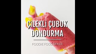 ÇİLEKLİ ÇUBUK DONDURMA