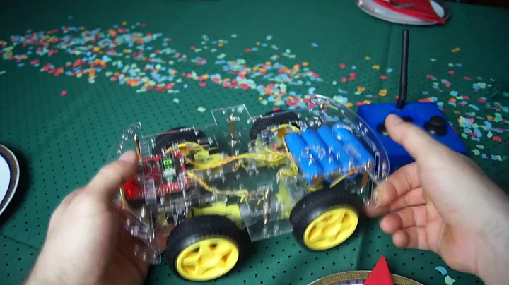 DIY Arduino RC Car with Battery and Remote