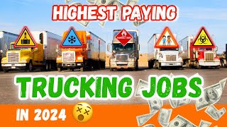 Highest Paying Trucking Jobs In The Industry!