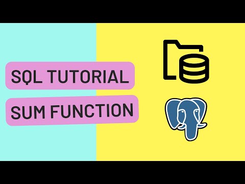 PostgreSQL Tutorial - How to Use the Sum Aggregate Function