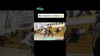 Someone said they had lil terrio guarding him 💀 #highschoolbasketball #shorts