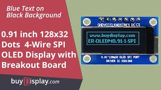 Serial SPI Blue 0.91 inch Arduino,Raspberry Pi OLED Display 128x32 News