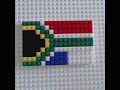 South African flag lego speedbuild #shorts, #flagsoftheworld, #Southafrica, #legoflags
