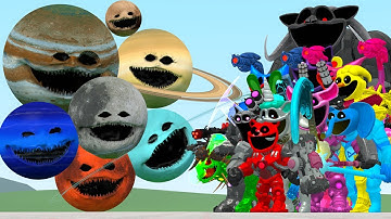 All Mecha Titan Smiling Critters Poppy Playtime Vs Planets Solar System Woke Up In Garry
