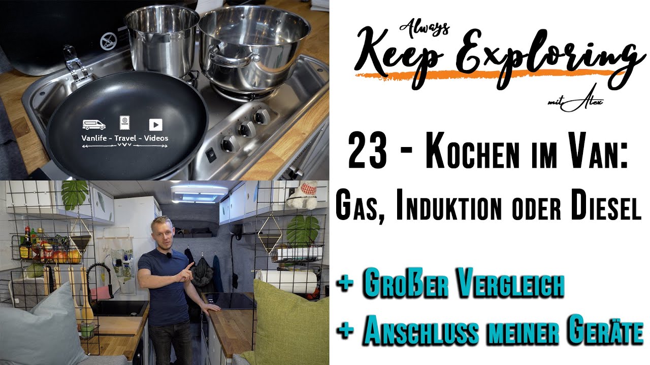 23 ‖ Kochen im Van: Ein Vergleich und warum ich Gas nutze - DIY Campervan Selbstausbau