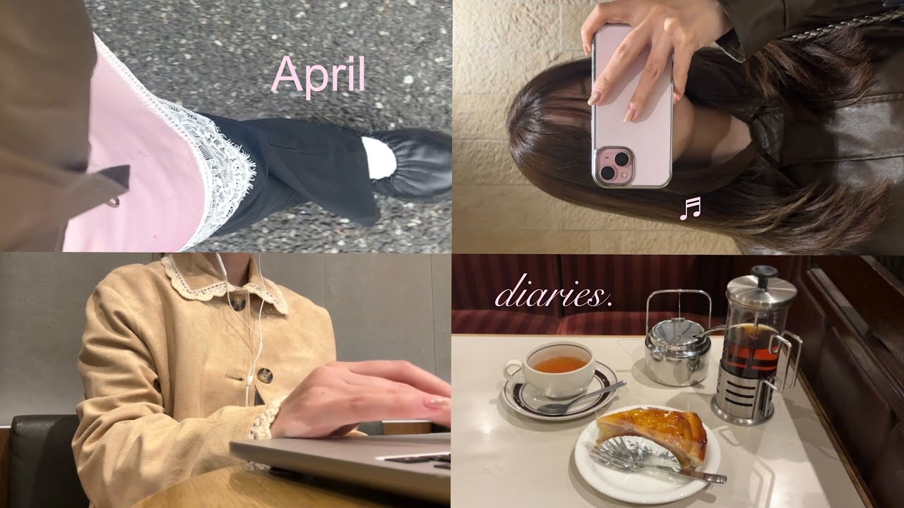 4月の日常｜雨でも乗り切る🌧️ヘアカットして春の準備をするvlog